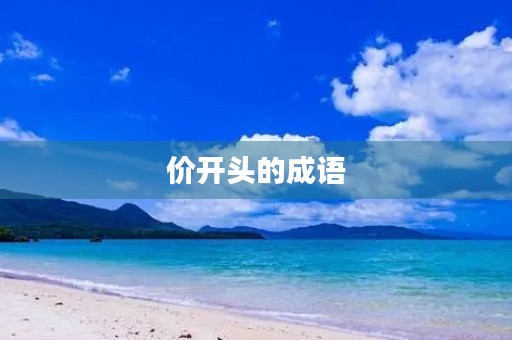 价开头的成语 价开头的成语