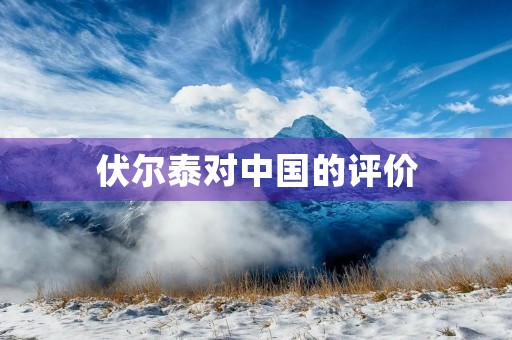 伏尔泰对中国的评价,伏尔泰对中国的评价原句 伏尔泰对中国的评价,伏尔泰对中国的评价原句