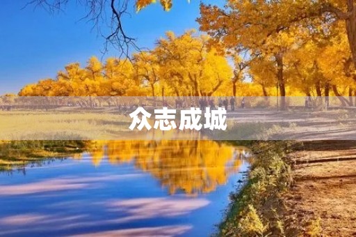 众志成城,共克时艰 众志成城,共克时艰