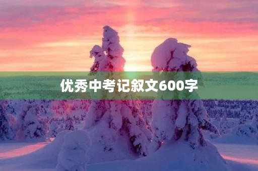 优秀中考记叙文600字 优秀中考记叙文600字