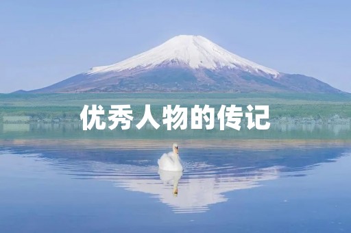 优秀人物的传记 优秀人物的传记