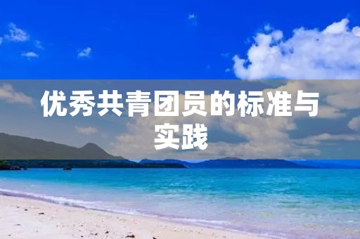 优秀共青团员的标准与实践