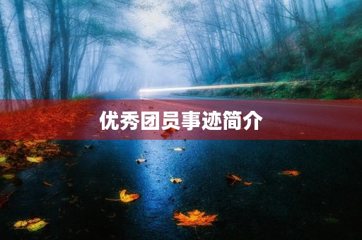 优秀团员事迹简介 优秀团员事迹简介