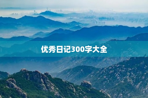 优秀日记300字大全