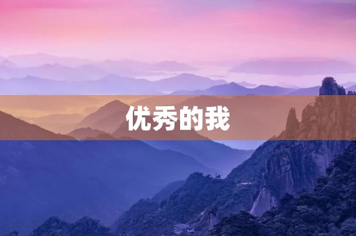 优秀的我 优秀的我