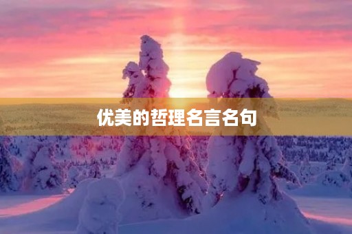 优美的哲理名言名句,优美的哲理名言名句大全 优美的哲理名言名句,优美的哲理名言名句大全
