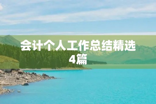 会计个人工作总结精选4篇