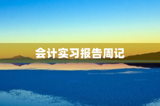 会计实习报告周记 会计实习报告周记