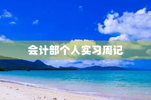 会计部个人实习周记 会计部个人实习周记
