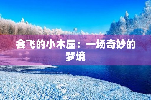 会飞的小木屋:一场奇妙的梦境 会飞的小木屋:一场奇妙的梦境