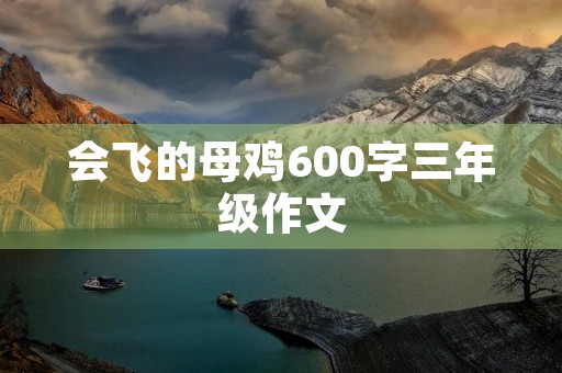 会飞的母鸡600字三年级作文