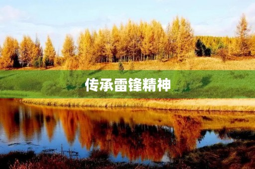 传承雷锋精神,做一名优秀公民 传承雷锋精神,做一名优秀公民
