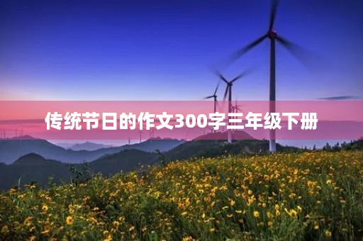 传统节日的作文300字三年级下册