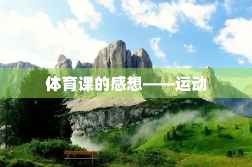 体育课的感想——运动，让我更强大
