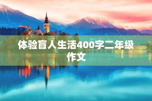 体验盲人生活400字二年级作文