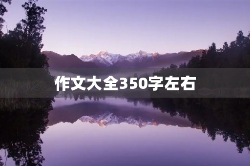作文大全350字左右