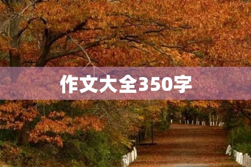 作文大全350字 作文大全350字