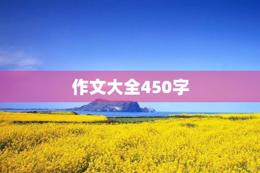 作文大全450字 作文大全450字