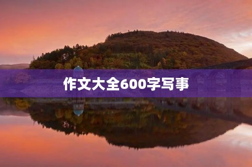 作文大全600字写事