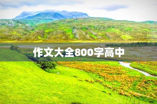 作文大全800字高中 作文大全800字高中