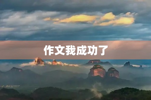 作文我成功了