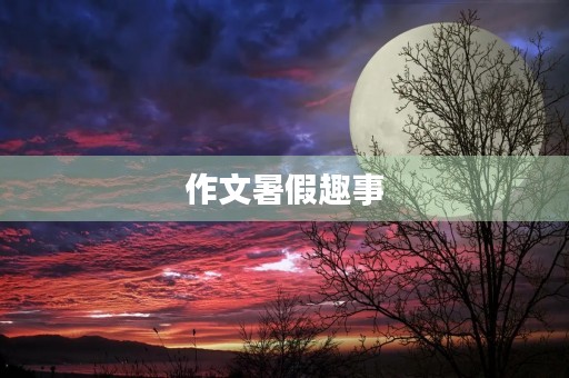 作文暑假趣事 作文暑假趣事