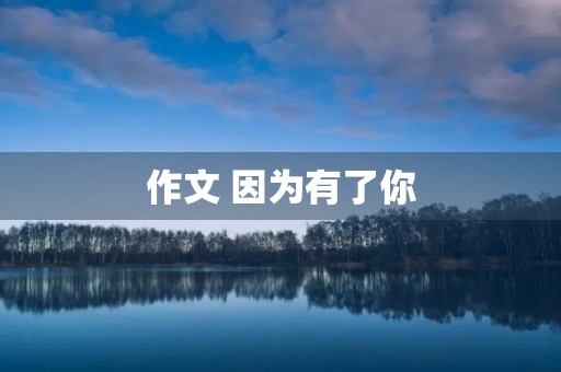 作文 因为有了你