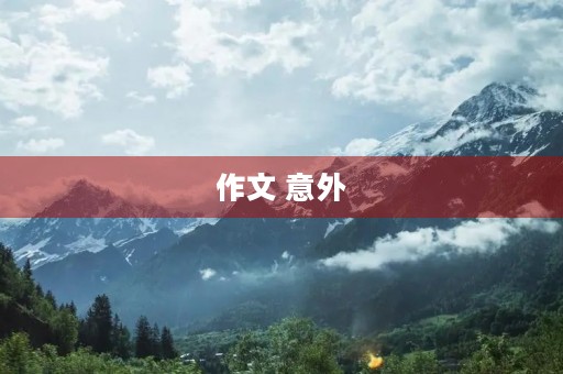 作文 意外