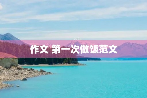 作文 第一次做饭范文