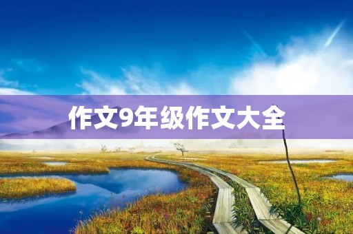 作文9年级作文大全