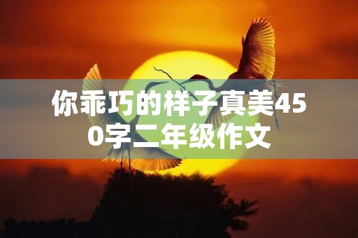 你乖巧的样子真美450字二年级作文