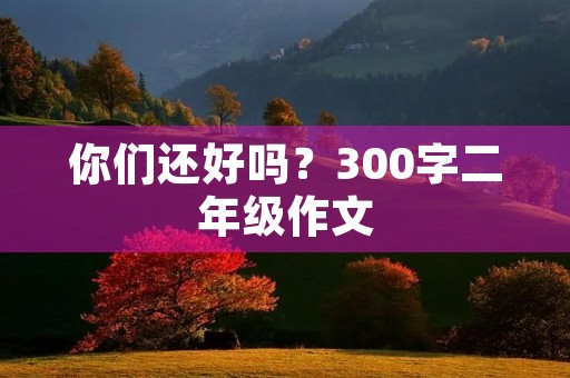 你们还好吗？300字二年级作文