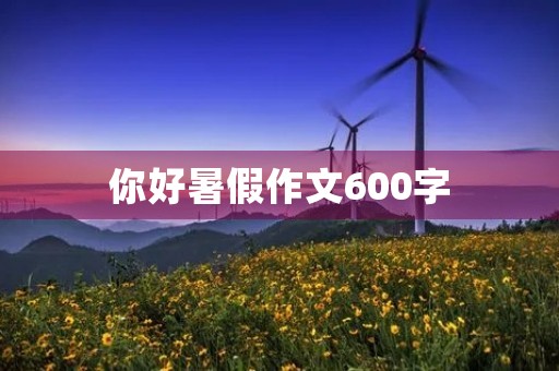 你好暑假作文600字 你好暑假作文600字