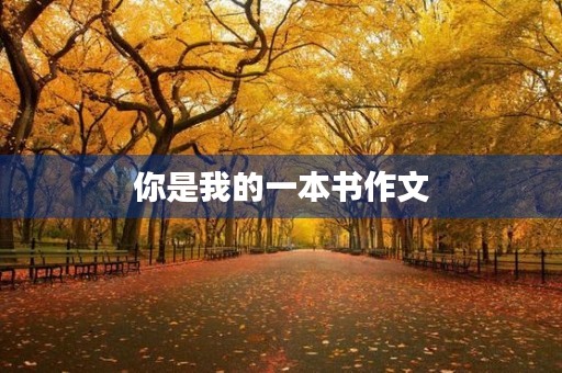你是我的一本书作文 你是我的一本书作文