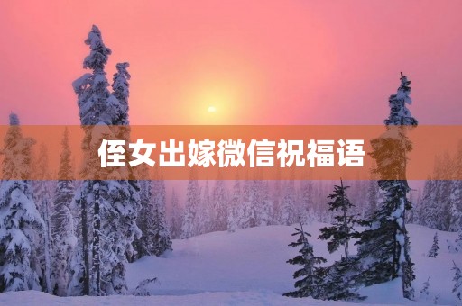 侄女出嫁微信祝福语(2023最火结婚祝福语) 侄女出嫁微信祝福语(2023最火结婚祝福语)