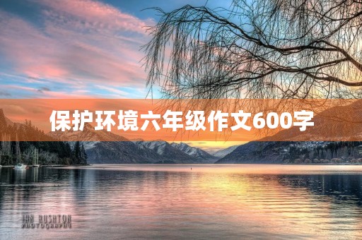 保护环境六年级作文600字
