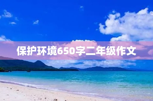 保护环境650字二年级作文