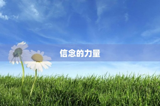 信念的力量