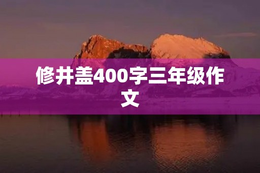 修井盖400字三年级作文
