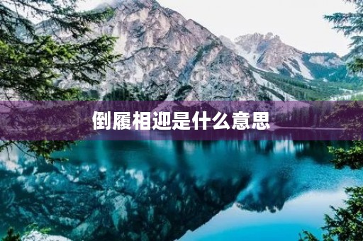 倒履相迎是什么意思 倒履相迎是什么意思