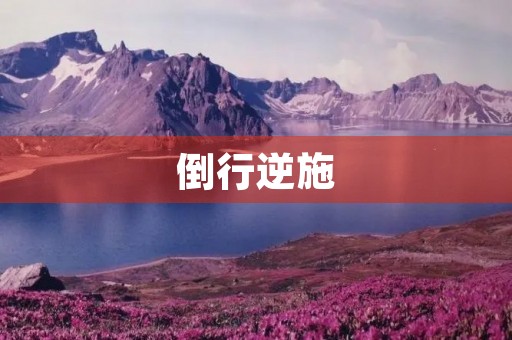倒行逆施 倒行逆施