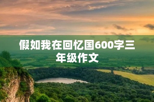假如我在回忆国600字三年级作文