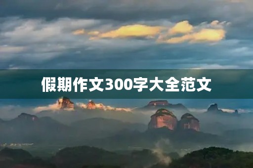 假期作文300字大全范文