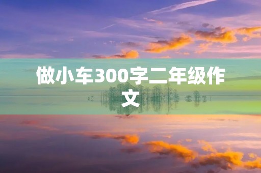 做小车300字二年级作文
