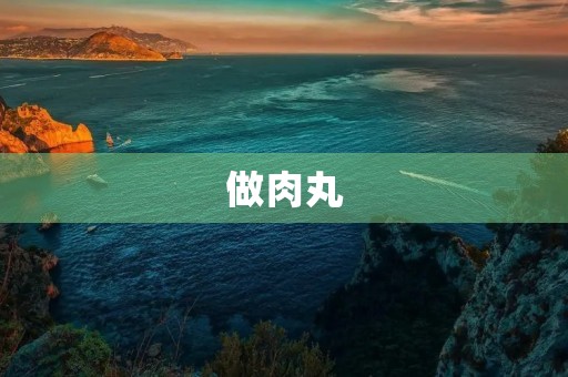 做肉丸 做肉丸