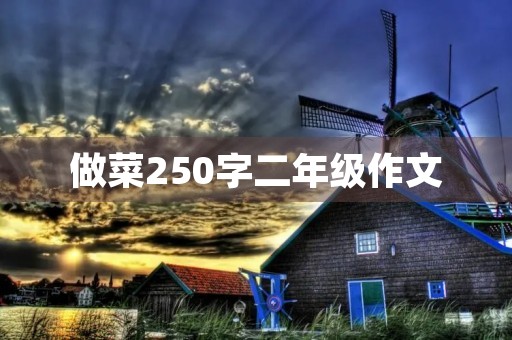 做菜250字二年级作文