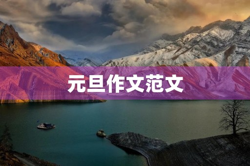 元旦作文范文 元旦作文范文