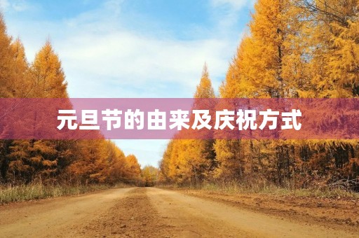 元旦节的由来及庆祝方式