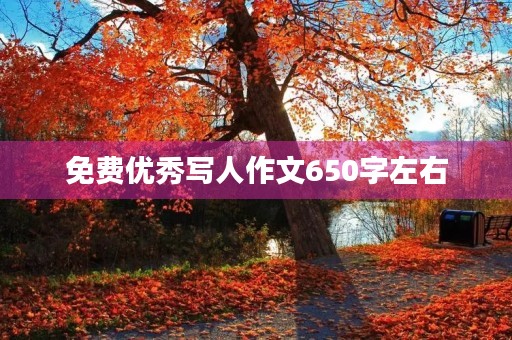 免费优秀写人作文650字左右 免费优秀写人作文650字左右