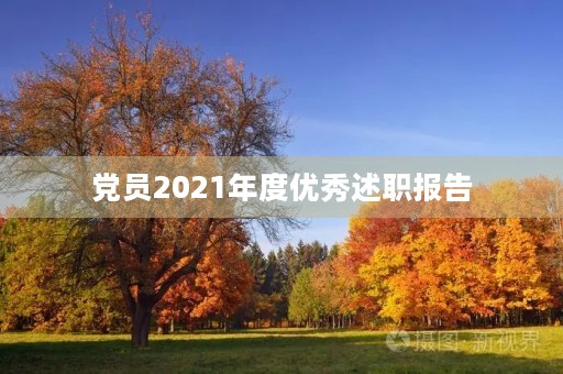 党员2021年度优秀述职报告 党员2021年度优秀述职报告